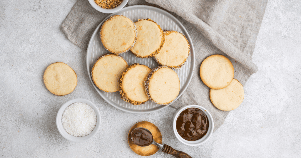 Delicious homemade desserts made with white sugar in a Dubai kitchen