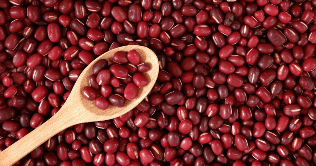 Bowl of raw rajma with spices highlighting heart health and wellness benefits