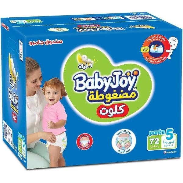 BABY JOY PANTS NO 5 ,72 PCS,12-18 KG