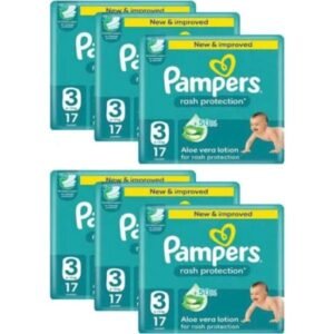 PAMPERS DIAPERS NO 3 ,6-10 KG (Pack of 17)