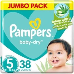PAMPERS DIAPERS NO 5  ,38PCS , 11-16 KG