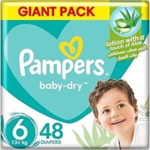 PAMPERS DIAPERS NO 6 ,48PCS , 16-20 KG