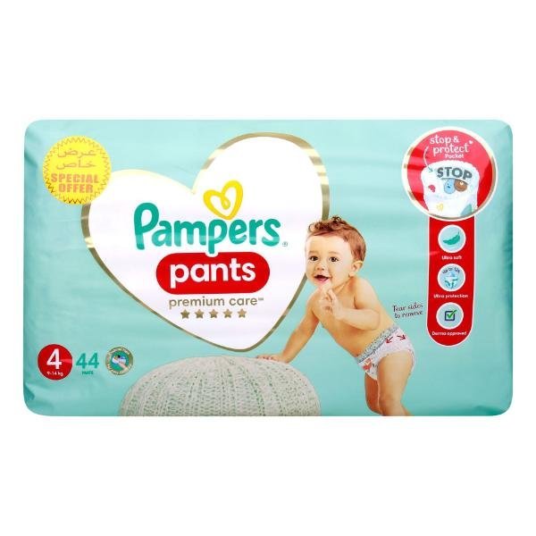 PAMPERS PANTS NO 4  ,52 PCS ,9-14 KG