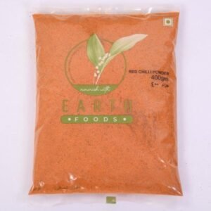 EARTH FOOD RED CHILLI PWD 400 GRM
