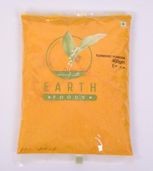 EARTH FOOD TURMERIC PWD 400 GRM