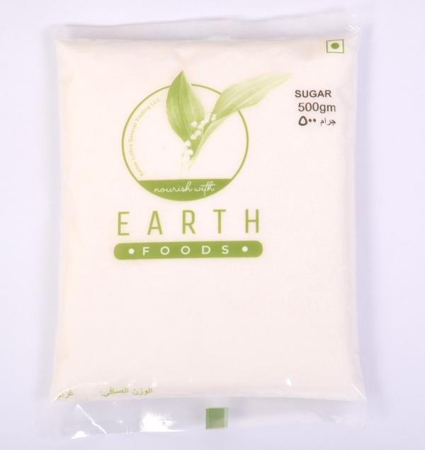 EARTH FOOD WHITE SUGAR 500 GRM